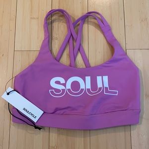 SoulCycle by Lululemon Sports Bra - Magenta Glow